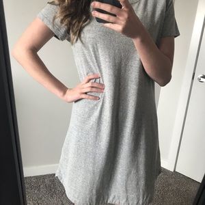 Gap grey short-sleeved t-shirt dress